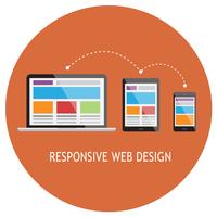 Diseño web adaptable vector