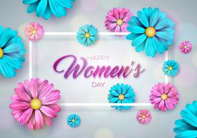 Women's Day Greeting Card vector