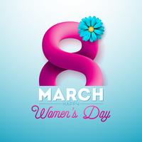 Women's Day Greeting Card vector