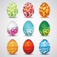 Vector Easter eggs collection