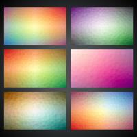 Vector geometric triangles background collection