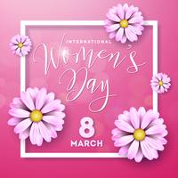 Women's Day Greeting Card vector