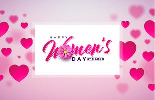 Women's Day Greeting Card vector