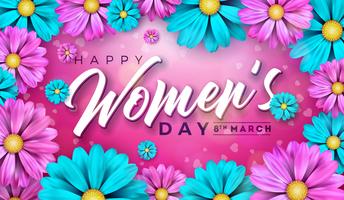 Women's Day Greeting Card vector