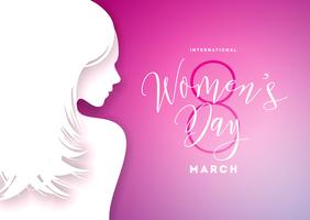 Women's Day Greeting Card vector