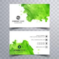 Beautiful watercolor business card set template  vector