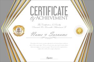 Certificate vector