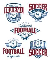 Vector emblemas de futbol