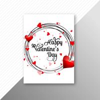 Valentines day colorful hearts card creative template design vector