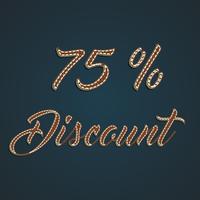 Realistic leather percentage set, vector illustration