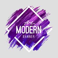 Modern Art Banner vector