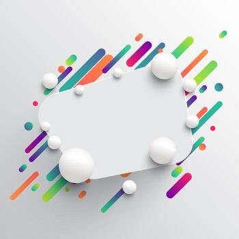 Dynamic and colorful template for advertising, vector illustration