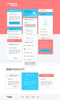 Modern website design for business, vector illustration