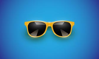 Realistic vector sunglasses on a colorful background, vector illustration