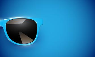 Realistic vector sunglasses on a colorful background, vector illustration