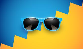 Realistic vector sunglasses on a colorful background, vector illustration