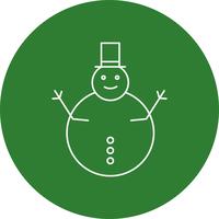 vector snow man icon