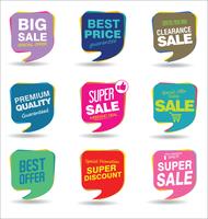 Modern badges stickers and labels collection vector