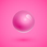 Colorful spheres floating, realistic vector illustration