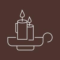 vector candles icon 