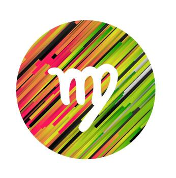 A zodiac sign of virgo, vector illustration