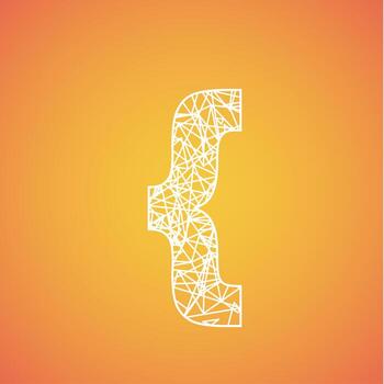 Net font from a typeset, vector font