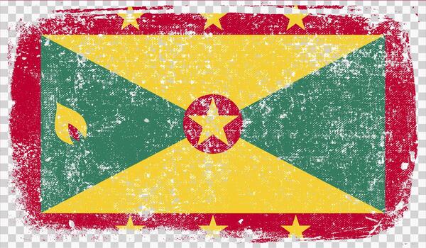 Grounge-styled flag, vector illustration