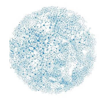 World globe on a white background, vector illustration