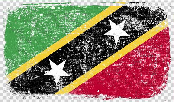 Grounge-styled flag, vector illustration