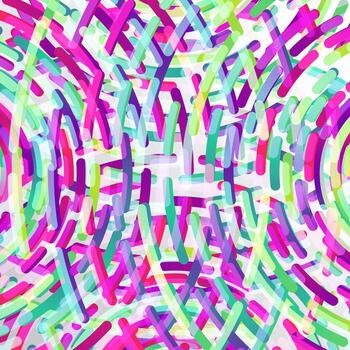 Colorful neon circles background, vector