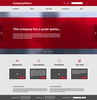 Modern website template for business, vector illustration