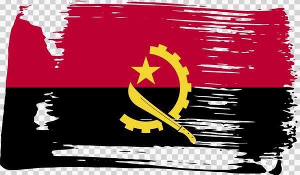 Grounge-styled flag, vector illustration