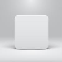 White template for websites or products, realistic vector illustration