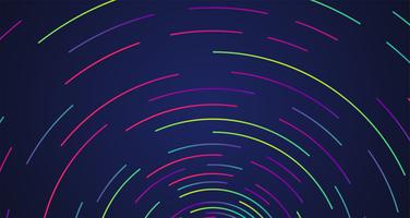 Colorful neon circles background, vector