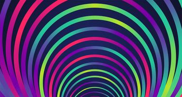 Colorful neon circles background, vector