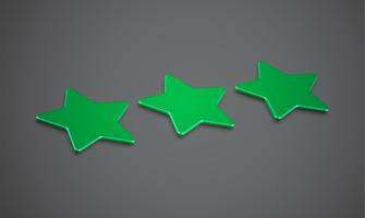 3D star rating or background, vector illustartion