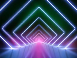 High-detailed neon light background, vector illustration