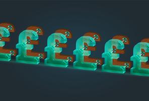 High-detailed wood and glass pound characters, vector illustration