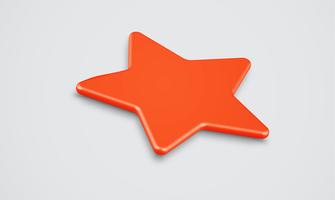 3D star rating or background, vector illustartion