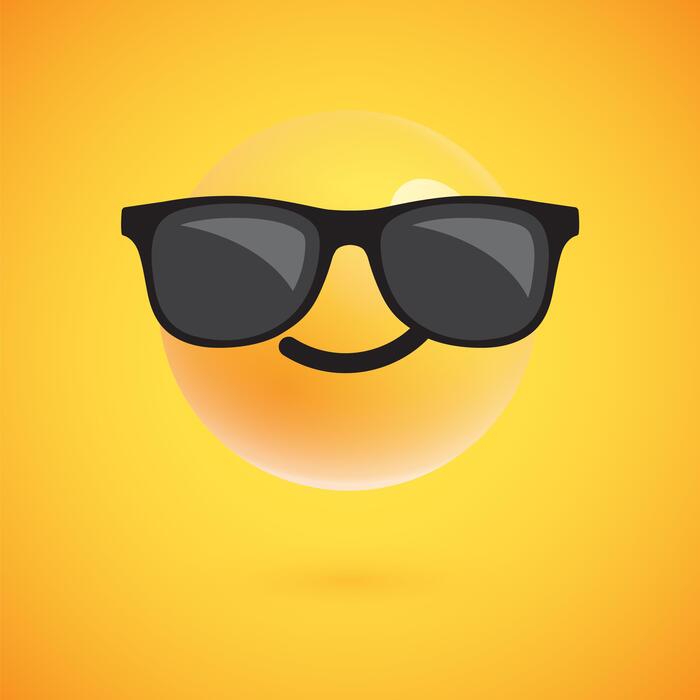 Smiley Face With Sunglasses Vector Art, Icons, and Graphics for Free ...