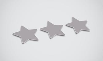 3D star rating or background, vector illustartion