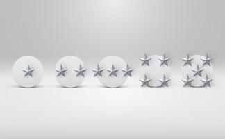 High detailed star-rating buttons, vector illustration