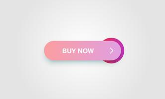 Colorful shiny and clean button for websites and online usage, vector illustration