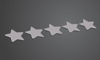 Clasificación 3D de estrellas o de fondo, ilustración vectorial vector