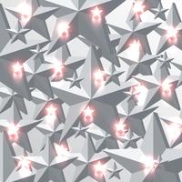 Gray and glowing red stars background, vector illustration