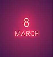 Vector background for international women's day - 8th of march