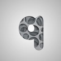 Layered 'hole' character from a fontset, vector