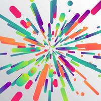 Colorful zoom effect for background, vector illustration