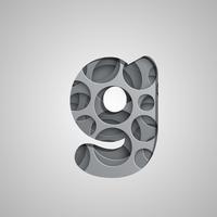 Layered 'hole' character from a fontset, vector