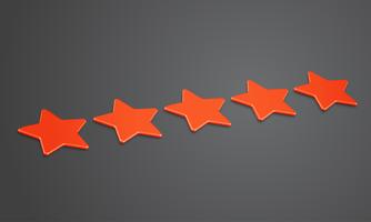 3D star rating or background, vector illustartion